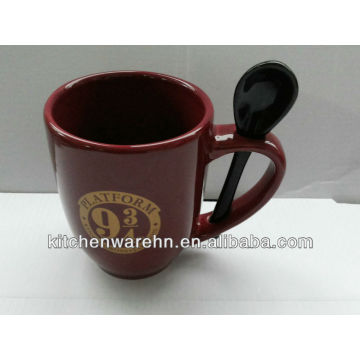 Haonai 210910 ceramic mug ,ceramic spoon mugs